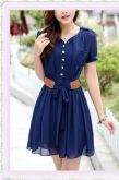 Vestido Chiffon sem cinto