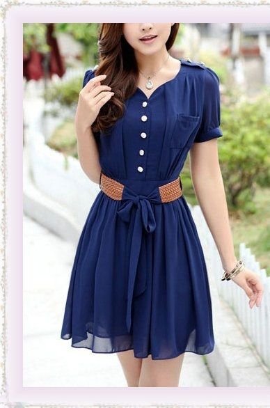 Vestido Chiffon sem cinto